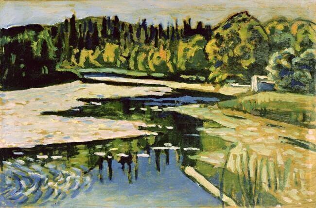 River in Autumn Wassily Kandinsky