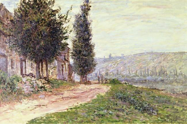 Riverbank at Lavacourt Claude Monet