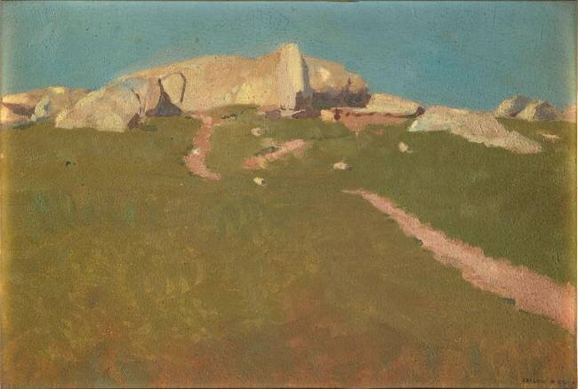 Rochers en Bretagne Odilon Redon