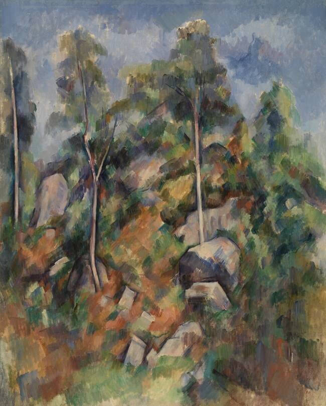 Rocks and Trees Paul Cézanne