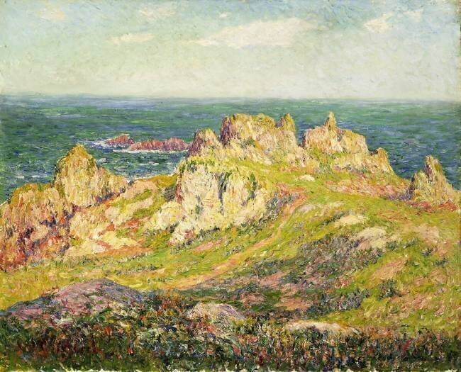 Rocks by the Sea Henry Moret