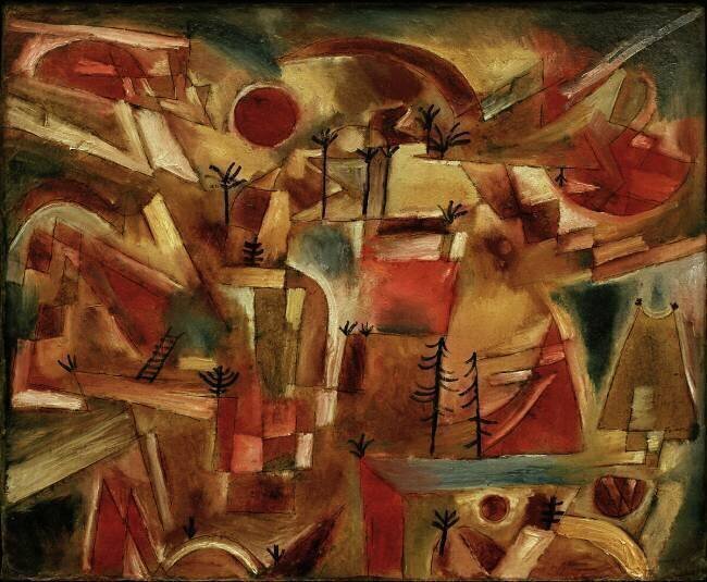 Rocky Landscape with Palm Trees Paul Klee