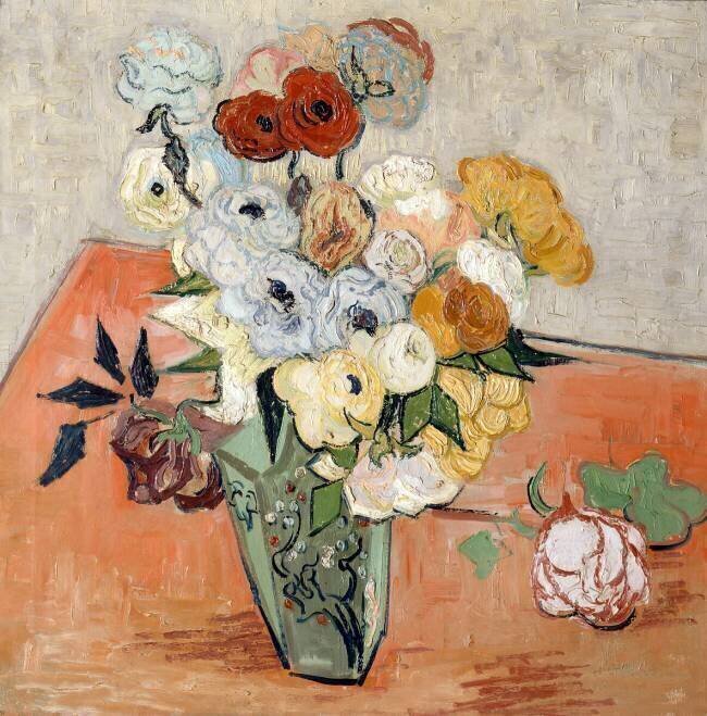 Roses and Anemones Vincent van Gogh