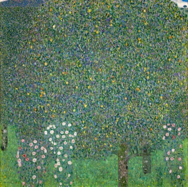 Roses under the Trees Gustav Klimt