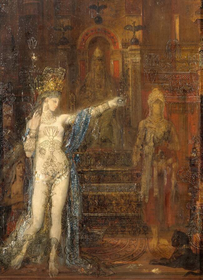 Salomé dansant dite "Salomé tatouée" Gustave Moreau