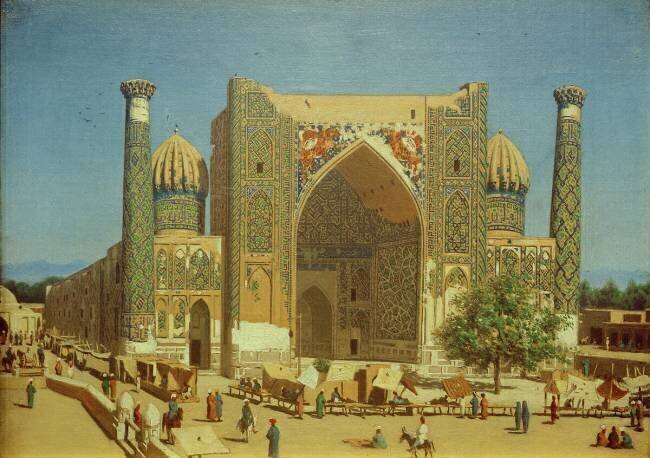 Samarkand, Shir-Dor-Medrese Wassili Werestschagin