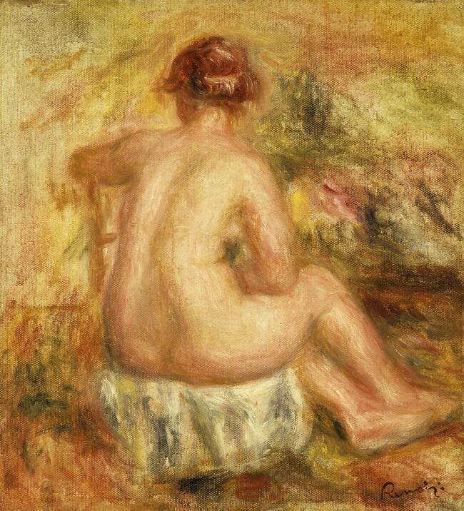 Seated Female Nude Auguste Renoir