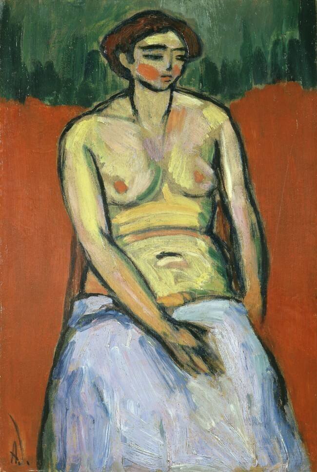 Seated Female Nude Alexej von Jawlensky