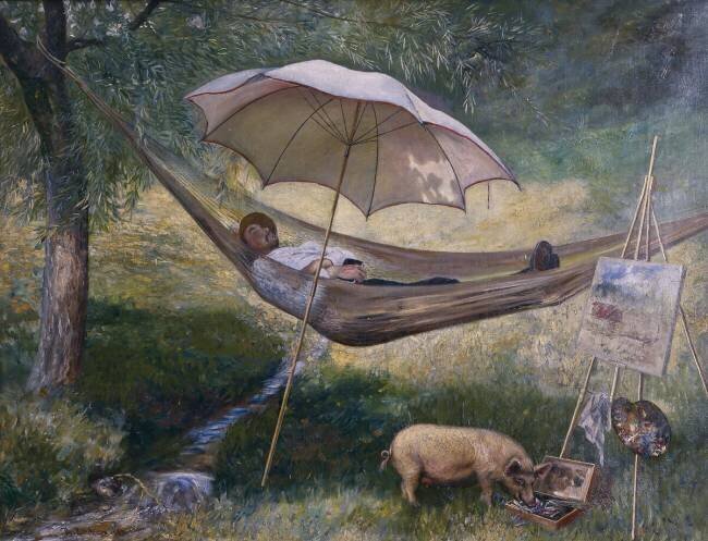 Self portrait Theodor Severin Kittelsen