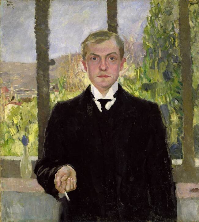 Self Portrait in Florence Max Beckmann
