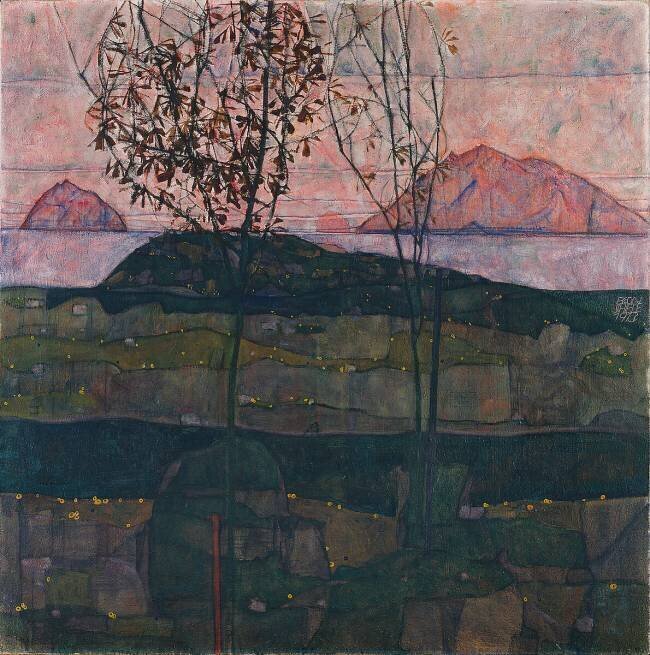 Setting Sun Egon Schiele