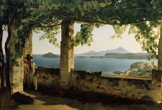 Terrasse avec vue d’Ischia Silvestre Chtchedrine
