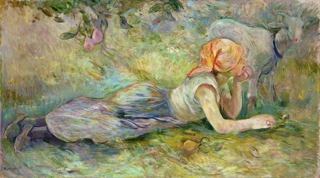 Shepherdess Resting Berthe Morisot