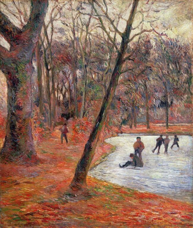 Skaters in Frederiksberg Park Paul Gauguin