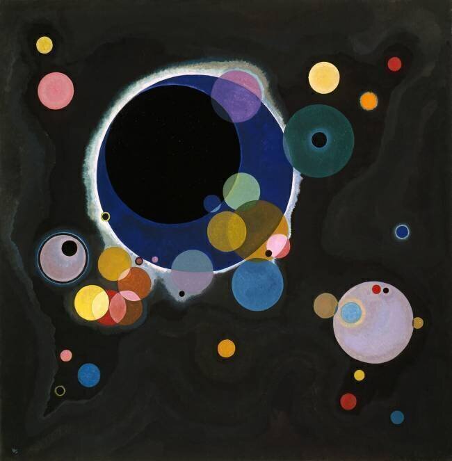 Sketch for Several Circles Wassily Kandinsky