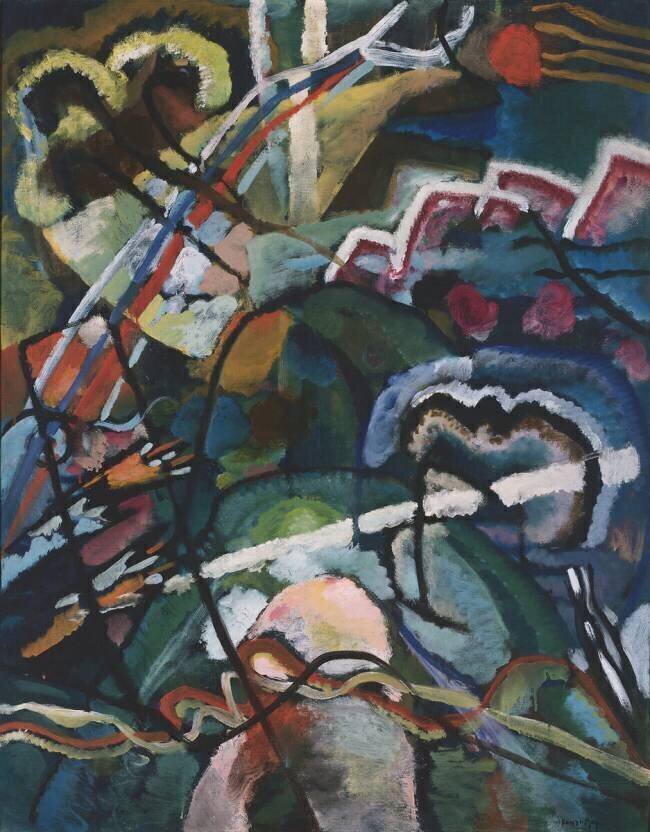 Sketch I for white border painting Wassily Kandinsky