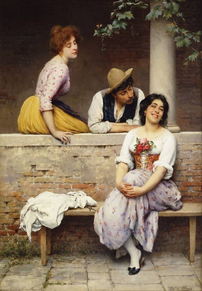 Small Talk Eugene Von Blaas