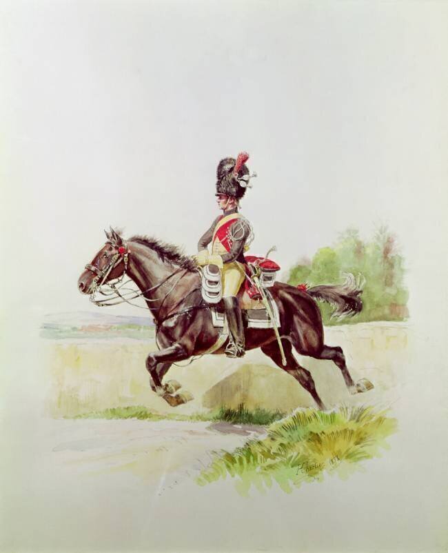 Soldier of the Imperial Guard on Horseback Henri Georges Jacques Chartier