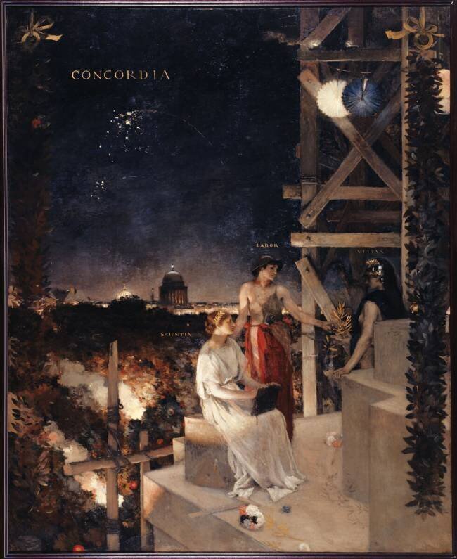 Souvenir of a party in Paris, concordia Jean-Charles Cazin