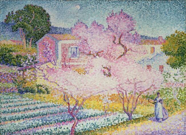Spring trees in blossom Henri-Edmond Cross