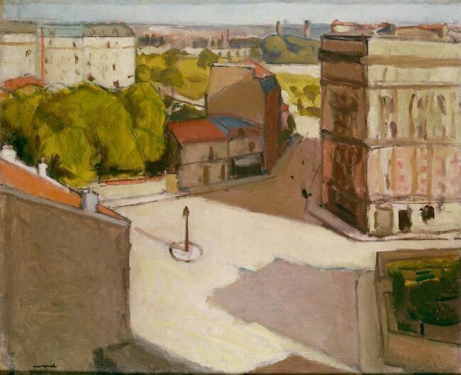 Square with street lamp Albert Marquet
