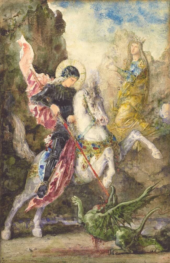 St. George and the Dragon Gustave Moreau