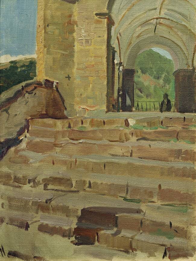 Stairs of the Church in Roncal Joaquin Sorolla y Bastida