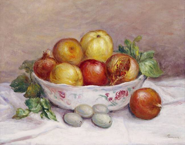 Still Life with a Pomegranate Auguste Renoir