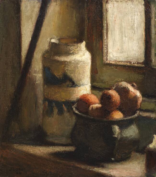 Still Life with Bowl of Fruit by a Window Roderic O'Conor