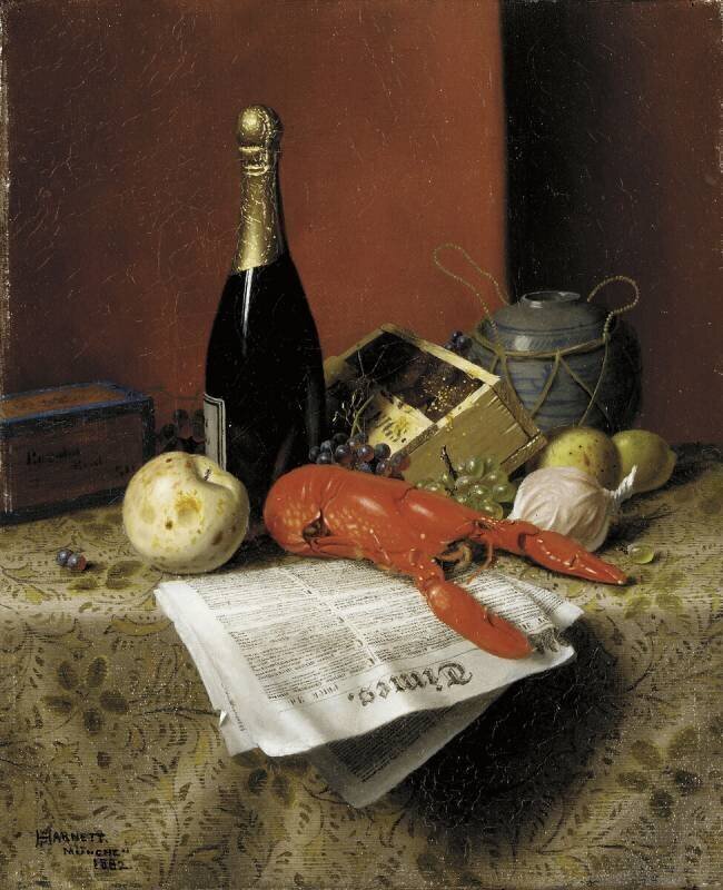 Still Life with Lobster William Michael Harnett