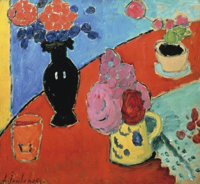Still Life with Vase and Jug Alexej von Jawlensky