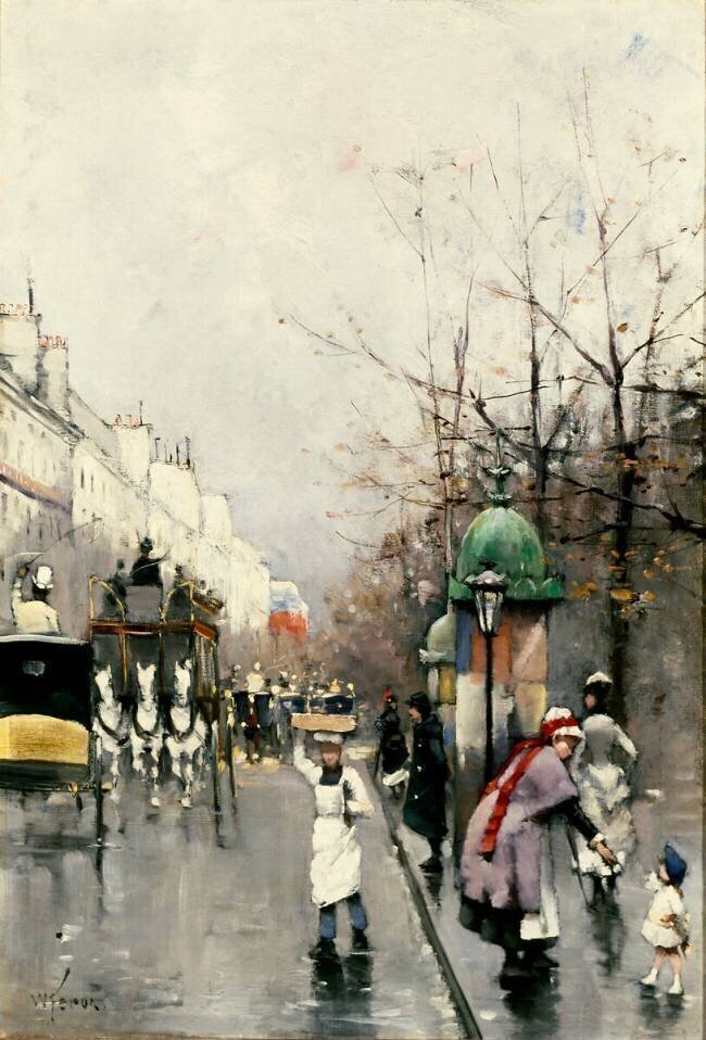 Straße in Paris William Feron
