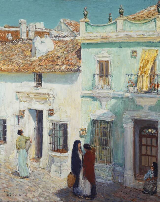 Street Scene Childe Hassam