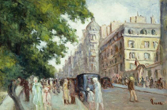 Street Scene in Paris Maximilien Luce