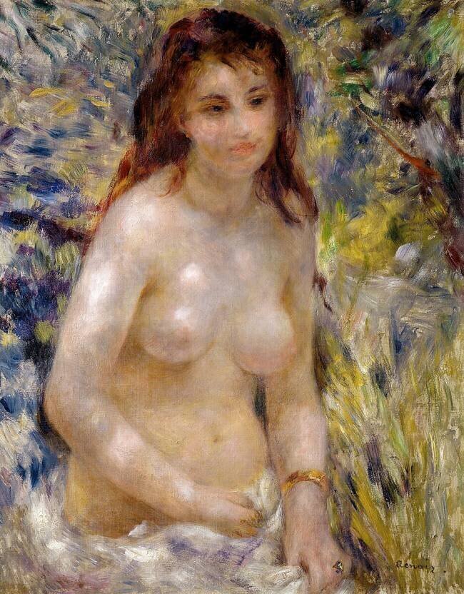 Study : Torso, effect of sunlight Auguste Renoir
