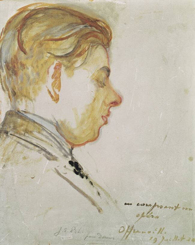 Study for a Portrait of Francis Poulenc Jacques-Emile Blanche