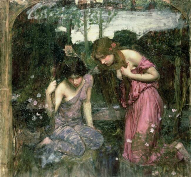 Study for 'Nymphs Finding the Head of Orpheus' John William Waterhouse