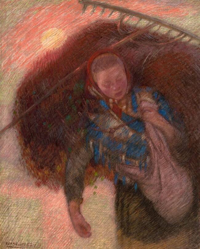 Study for 'The Harvesters' William James Webb