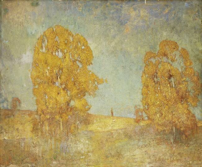 Sunlit Landscape Emil Carlsen