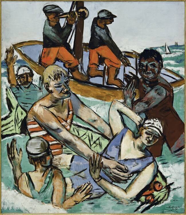 Swimming in August Max Beckmann