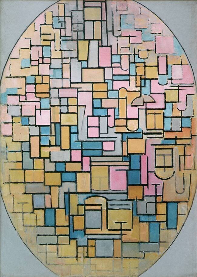 Tableau III: Composition in Oval Piet Mondrian