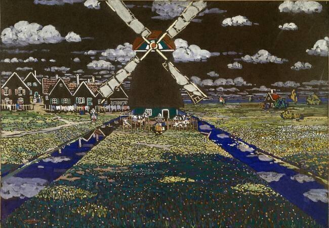 Tempera windmill by Vassily Kandinsky Wassily Kandinsky
