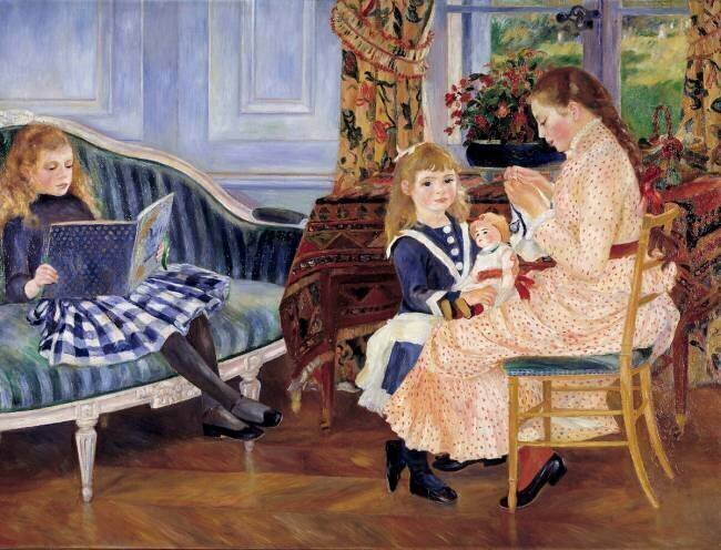 The afternoon of the children in Wargemont Auguste Renoir