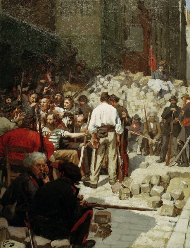 The Barricade or Waiting André Devambez
