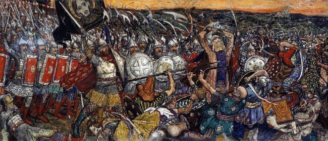 The Battle of Kulikovo on September 8 Victor Mikhailovich Vasnetsov