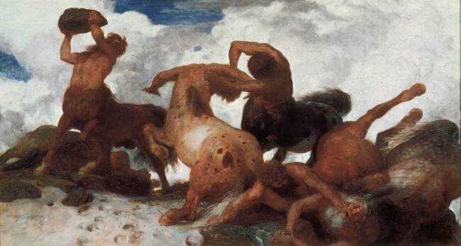 The Battle of the Centaurs Arnold Böcklin