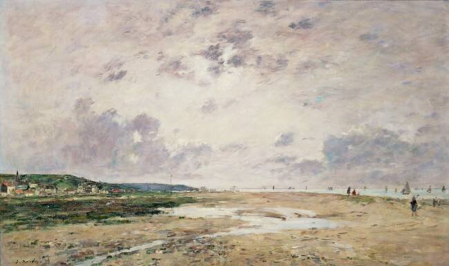 The Beach at Low Tide Eugène Boudin