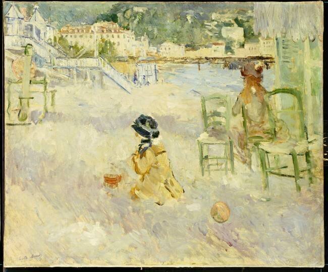 The Beach at Nice Berthe Morisot