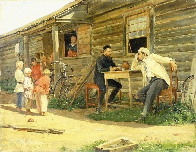 The Bicycle Vladimir Egorovic Makovsky