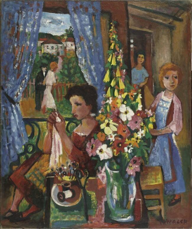 The blue window Charles Walch